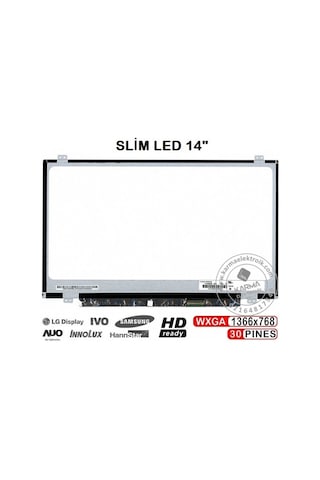 14.0 İnç 30pin Slim Led 1366 768 Hd Lcd Ekran, Panel B140xtn02.9