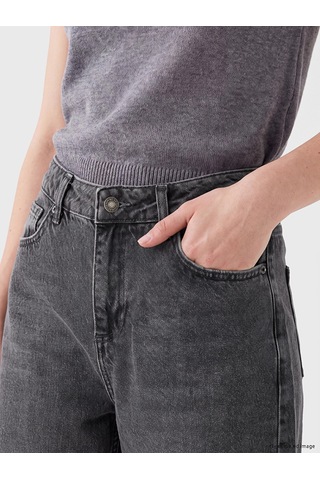 Lcw Jeans Gri Straight Fit Kadın Jean Pantolon