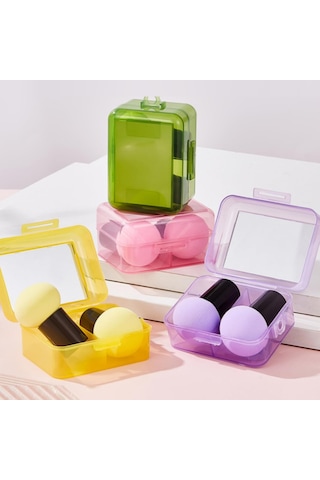 Su Aktivasyonlu Ve Çok Fonksiyonlu Aplikatörlü 2 Parça Makyaj Aynası, Pembepembe