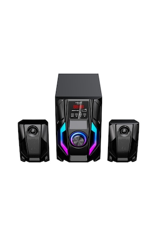 Mikado MD-415BT 2+1 20 W Multimedya FM/BT/SD/USB Speaker Hoparlör Siyah
