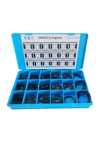 Segor Emniyet Segman Seti Dın 472 İç Segman Seti 350 Adet 0.2 MM