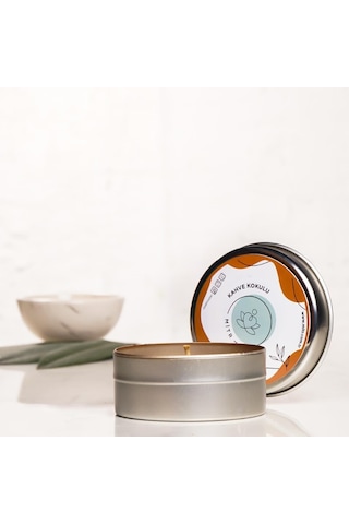 Mitr Kahve Aromalı Metal Mum Çok Renkli