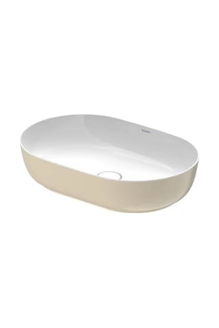 Duravit - Luv Çanak Lavabo 60 Cm Mat Saten-kum Bej - 0379602100- Beyaz, Kum Bej