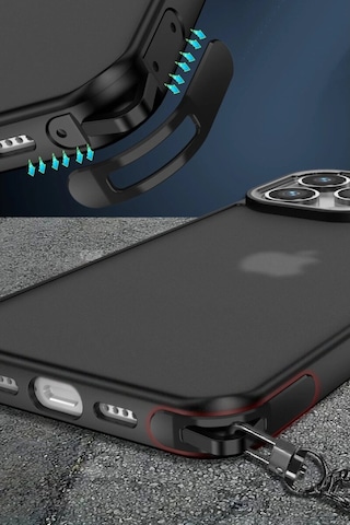 Apple Uyumlu iPhone 13 Pro Max Kılıf Elegant Kapak - Derin Mor - Legu-874972