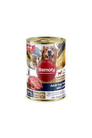 Bemoty Karışık Lezzetler Kuzu - Biftekli Yetişkin Köpek Konservesi 6 x 415 G
