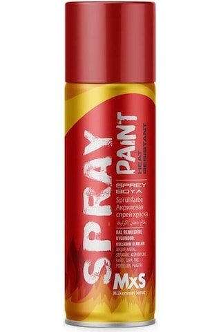Mxs Isıya Dayanıklı Sprey Boya Kırmızı Renk