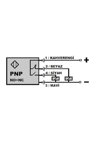 Mefa Mf20-y40a-pg ,çatal/20mm Pnp-no/nc 4-kablo Çatal İplik Sensör