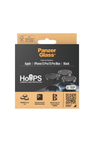 Panzerglass Hoops Camera Lens Protector For Apple iPhone Uyumlu 13 Pro 13 Pro Max Şeffaf