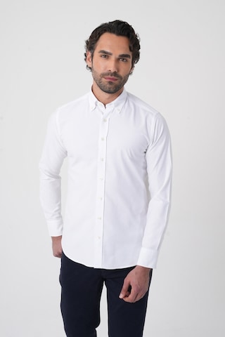 Bisse Erkek Uzun Kollu Regular Fit Beyaz Gömlek Gmoks252100 01 Beyaz