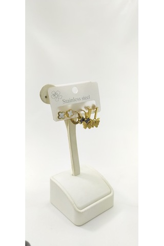 Kadın Sallantı Çelik Küpe - Kskü-17 Çok Renkli