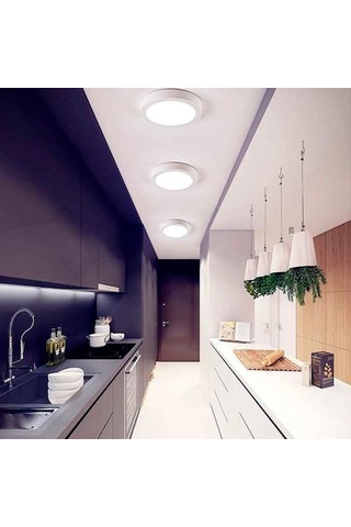 Yüzeye Monte Edilebilen Yüksek Verimli 6w Led Tavan Lambası - Nötr Beyaz Çok Renkli