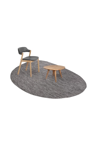 Konfor Halı Tema 9035 Gri Sisal Hasır İç Dış Mekan Kilim Dekoratif Bahçe Balkon Salon Halısı Gri