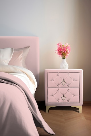 Ruby 2 Çekmeceli Komodin-gold Model Kapitoneli Yatak Odası Iki Çekmeceli Komodin&şifonyer Modelleri Pembe