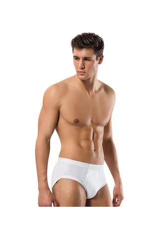 Erdem Beyaz Ribana Slip Külot 1320 Beyaz
