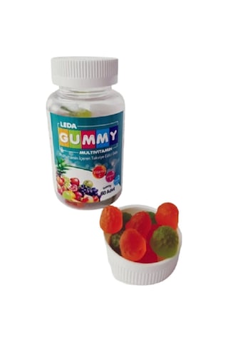 Leda Gummy Multivitamin İçeren Takviye Edici Gıda 60 Adet