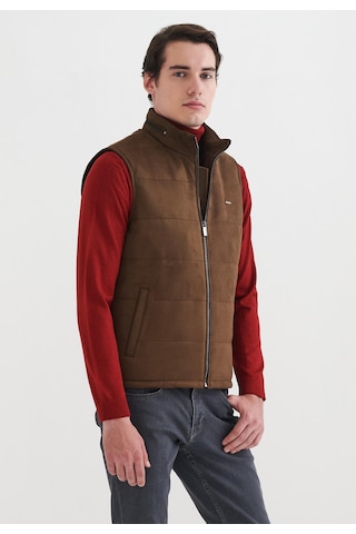 Pierre Cardin Erkek Suni Deri Yelek 001