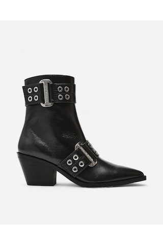 Steve Madden Splurge Blk Crınkle Kadın Siyah Topuklu Bot Splurge
