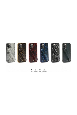 Kajsa Apple Uyumlu iPhone 12 Pro Max Kılıf Kajsa Glamorous Serisi Snake Handstrap Kapak ZORE-218955