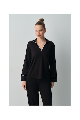 Suwen Betty Pijama Takımı Wsh10510150012 Siyah