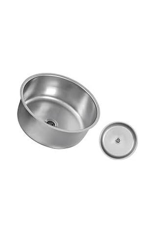 Ege Lux Yuvarlak Düz Çelik Eviye K-38 430 Kalite