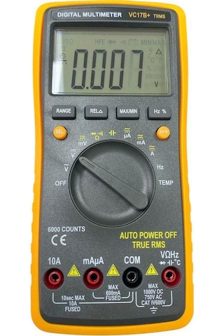 Tunex Vc17b+ Dijital Multimetre Ölçü Aleti