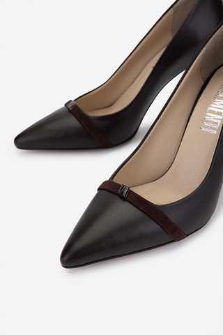 Valmenti Kadın Hakiki Deri Kahverengi Topuklu Ayakkabı 1027 252 Bn Ayk Y25 Acı Kahve Dr Kahverengi