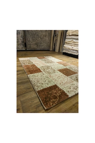 Cratos 6255a Gri-kahve-gül Kurusu Halı Çok Renkli