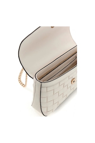 Guess Sandy Dönüştürülebilir Çapraz Askılı Kapaklı Kadın Beyaz El Çantası Hwwg8418210-off Beyaz