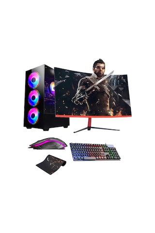 Ramtech FF542 i7-10700F 16 GB 1 TB HDD+256 GB SSD RTX3050 23.6" Dos Masaüstü Oyuncu Bilgisayar