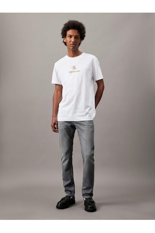 Calvin Klein Erkek Slim Gri Jeans-6504 Gri
