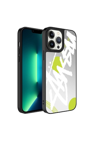 Apple Uyumlu iPhone 13 Pro Kılıf Aynalı Desenli Kamera Korumalı Parlak Zore Mirror Kapak