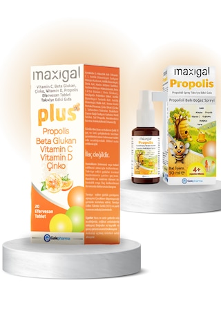 Propolis Ve Vitamin C İçeren Boğaz Spreyi Ve Efervesan Tablet Beta Glukan Kış Paketi 2'li