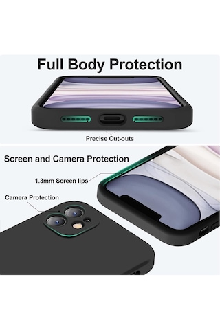 Teknomoda Apple Uyumlu iPhone 15 Kılıf Kamera Korumalı İçi Süet Dokulu Lansman Tipi Silikon