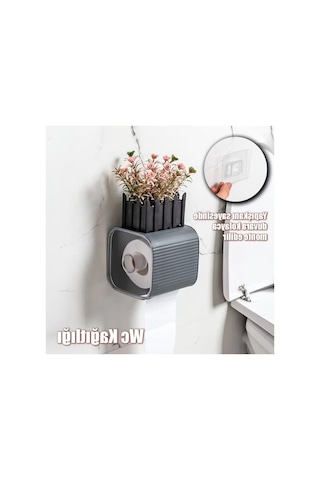 Yapışkanlı Tuvalet Kağıtlık, Kağıt Tutucu Ve Organizer 16.5 x 12.2 x 11.2 CM