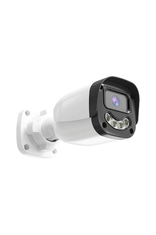 8 Li Araç Yüz Ve İnsan Tanımalı Hareket Algılayan 5 Mp Lens 4 Warm Led Gece Renkli Gösteren Güvenlik Kamera Seti Bs2304w