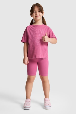 U.s. Polo Assn. Kız Çocuk Fuşya Tayt 50325667-vr023 Fusya