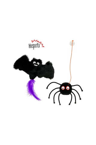 Miyav Hışırtılı Yarasa Ve Çıngıraklı Örümcek Kedi  Oltası