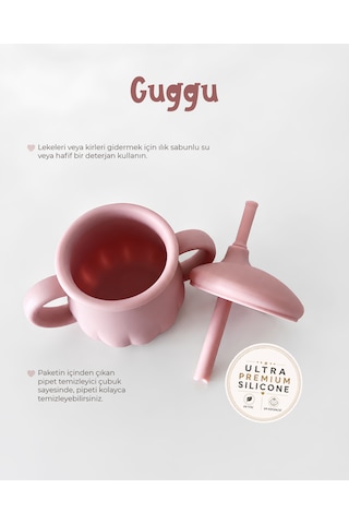 Tgm Baby Guggu Ultra Premium Silikon Pipetli Alıştırma Bardağı 200 Ml