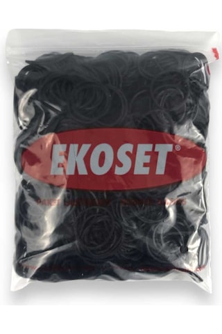 Ekoset 500 Adet Siyah Küçük Paket Lastiği 40 MM