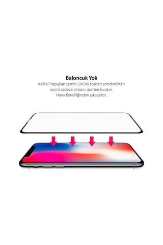 Polymer Full Nano Ekran Koruyucu Iphone 7 Uyumlu Beyaz