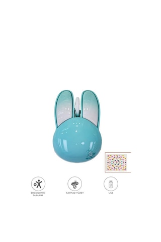 Torima TM-21 Kablosuz Tavşan Kulaklı Sessiz Mouse 1200 DPI Optik Kablosuz Fare