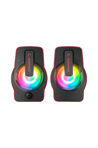 Rampage RMS-G7 Falsetto 2.0 6 W RGB Ledli Multimedia USB Hoparlör Kırmızı
