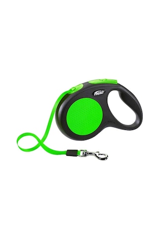 Flexi New Neon Otomatik Yeşil Şerit Gezdirme Large 5 Mt