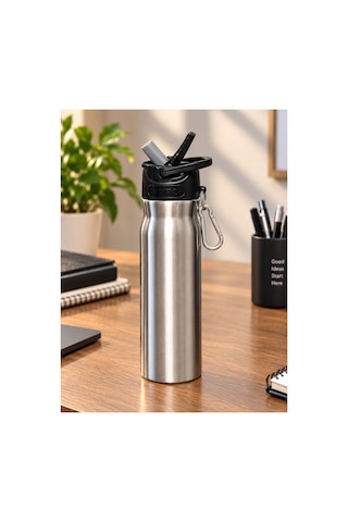 -12 500 Ml Çelik Matara Şah-2850 Gri