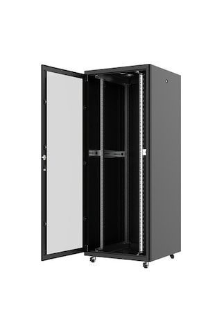 Ager Vega AG-VB36U8080S1 36U 800 x 800 MM Dikili Tip Siyah Kabinet