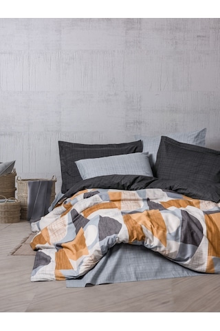 Cotton Box Modern Tek Kişilik Nevresim Takımı Giorno Gri
