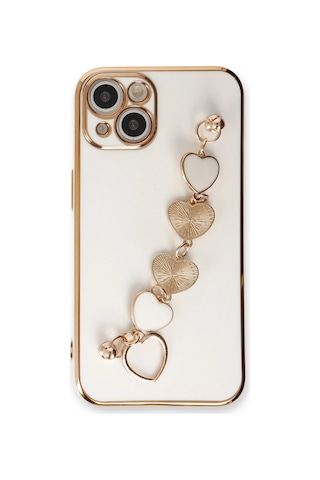 Apple İphone 14 Plus Kılıf Esila Silikon - Beyaz