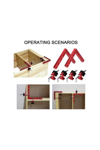 Carrier- Dayanıklı, "alaşımlı 90 Derece Ahşap Montaj Aparatı -