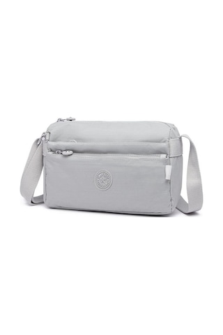 Smart Bags 1006 Krınkle Kumaş Postacı Çantası (Açık Gri) Açık Gri