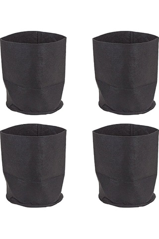 Neevoyu 3 Galon 5'li Paket Siyah Dikişsiz Oto Kumaş Bitki Yetiştirme Çantası - İç Ve Dış Mekan, Bahçe, Sebze, Bitki Gelişimi İçin Isı Ve Soğuk Koruma